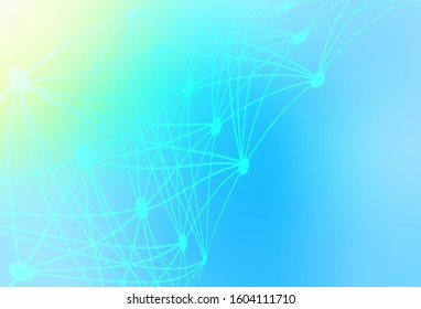 Light Blue, Green vector abstract bright pattern. New colored illustration in blur style with gradient. Background for designs.