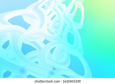 Light Blue, Green vector abstract bright texture. A completely new colored illustration in blur style. New design for your business.