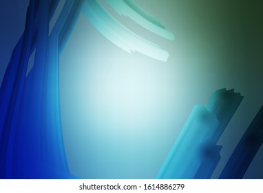 Light Blue, Green vector abstract blurred layout. An elegant bright illustration with gradient. The best blurred design for your business.