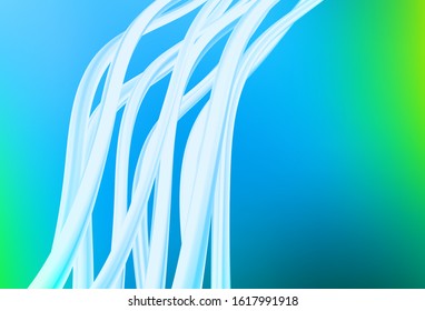 Light Blue, Green vector abstract blurred layout. An elegant bright illustration with gradient. The best blurred design for your business.