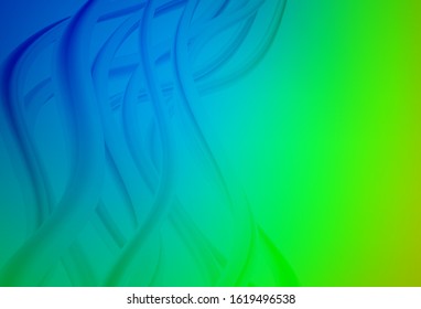 Light Blue, Green vector abstract blurred background. A completely new colored illustration in blur style. New style for your business design.