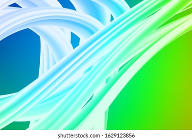 Light Blue, Green vector abstract bright texture. Creative illustration in halftone style with gradient. Background for designs.