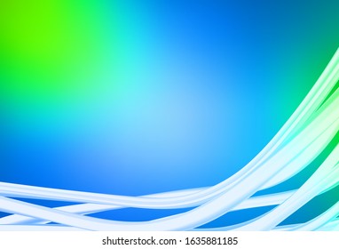 Light Blue, Green vector abstract bright pattern. Creative illustration in halftone style with gradient. New way of your design.