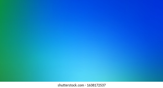 Light Blue, Green vector abstract layout. Abstract illustration with gradient blur design. New side for your design.