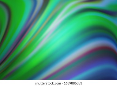 Light Blue, Green vector abstract blurred background. Glitter abstract illustration with gradient design. Elegant background for a brand book.