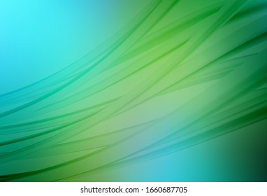 Hellblauer, grüner Vektorillustration abstrakter unscharfer Hintergrund. Farbige Illustration im abstrakten Stil mit Farbverlauf. Unscharfes Design für Ihre Website.