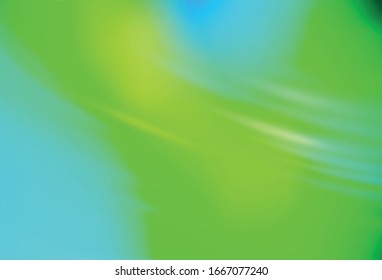 Light Blue, Green vector abstract blurred background. Glitter abstract illustration with gradient design. New style design for your brand book.