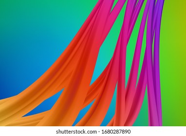 Light Blue, Green vector abstract layout. Creative illustration in halftone style with gradient. Smart design for your work.