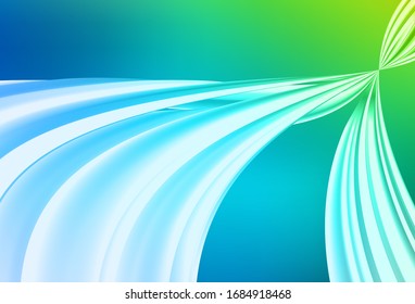 Azul claro, Verde vectorial abstracto patrón brillante. Ilustración abstracta de color con degradado. Nuevo diseño de estilo para su libro de marca.