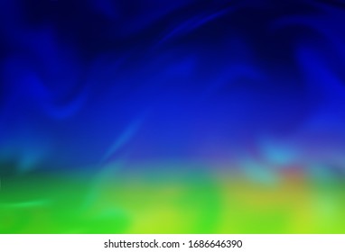 Light Blue, Green vector abstract bright pattern. A completely new colored illustration in blur style. New design for your business.