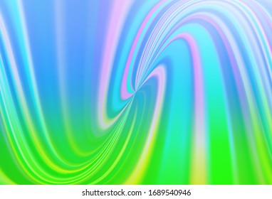 Azul claro, Verde vectorial abstracto patrón brillante. Nueva ilustración de color en estilo borroso con degradado. Nueva forma de tu diseño.