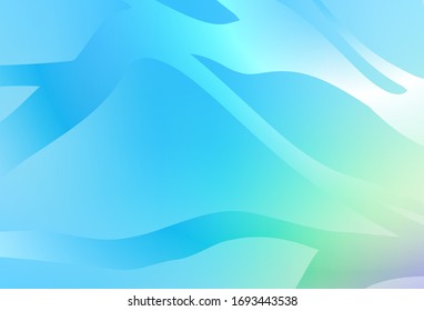 Azul claro, Verde vectorial abstracto patrón brillante. Ilustración abstracta colorida con degradado. Diseño borroso para su sitio web.