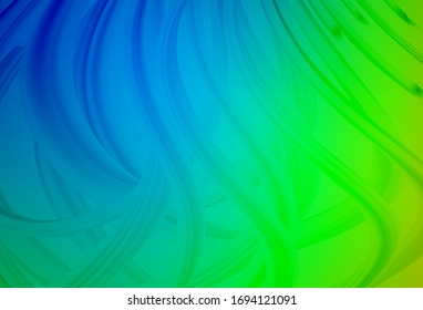 Light Blue, Green vector abstract layout. A completely new colored illustration in blur style. Smart design for your work.