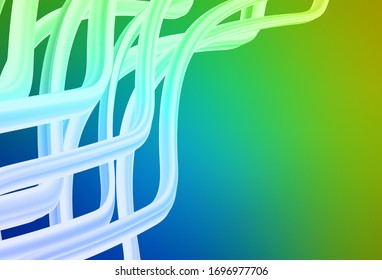 Light Blue, Green vector abstract layout. Creative illustration in halftone style with gradient. Background for a cell phone.