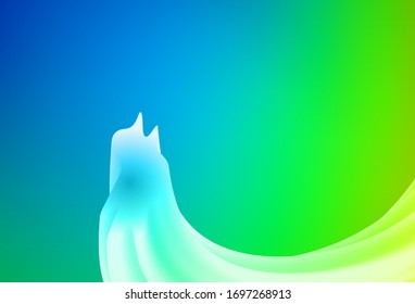 Light Blue, Green vector abstract bright texture. Modern abstract illustration with gradient. New style design for your brand book.