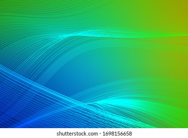 Light Blue, Green vector abstract blurred background. Creative illustration in halftone style with gradient. Background for designs.
