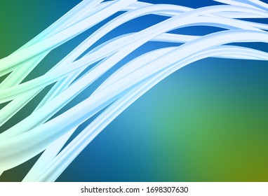 Light Blue, Green vector abstract bright texture. Creative illustration in halftone style with gradient. Elegant background for a brand book.