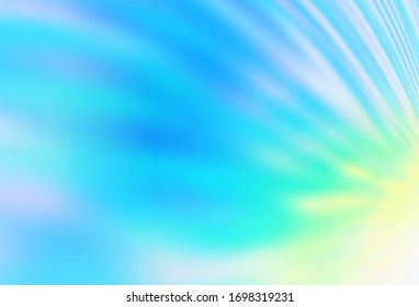 Light Blue, Green vector abstract blurred background. Creative illustration in halftone style with gradient. Completely new design for your business.