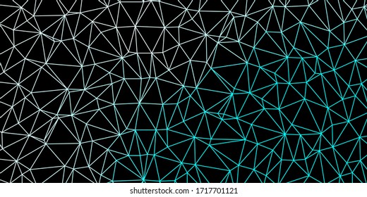 Textura triangular abstracta de color azul claro, vector verde. Ilustración degradada en estilo poligonal con triángulos. Fondo de pantalla de tus aplicaciones web.