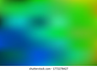 Light Blue, Green vector abstract bright texture. A completely new colored illustration in blur style. New design for your business.