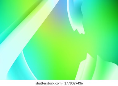 Light Blue, Green vector abstract bright texture. A completely new colored illustration in blur style. The best blurred design for your business.