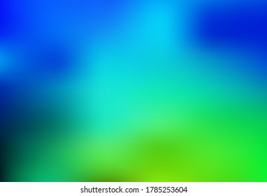 Light Blue, Green vector abstract blurred layout. Shining colored illustration in smart style. Completely new design for your business.