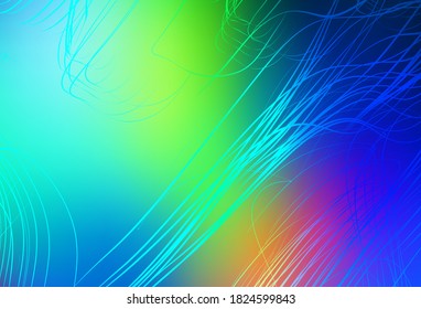 Light Blue, Green vector abstract bright pattern. Colorful illustration in abstract style with gradient. New way of your design.