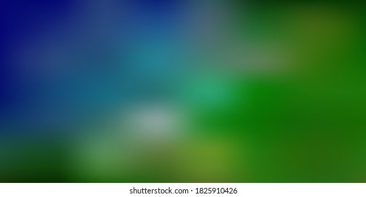 Light blue, green vector abstract blur drawing. Colorful gradient abstract illustration in blur style. Landing pages design.