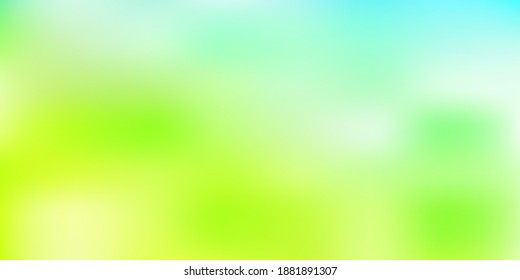 Light blue, green vector abstract blur background. Colorful abstract illustration with blur gradient. Smart pattern for websites.