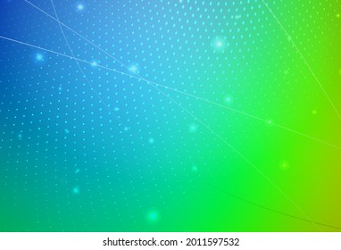 Azul claro, vector verde ilustración abstracta con burbujas de colores en estilo natural. Ilustración abstracta moderna con gotas de agua coloridas. Diseño inteligente para anuncios comerciales.