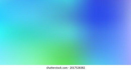 Light blue, green vector abstract blur layout. Abstract colorful illustration with blur gradient. Your design for applications.