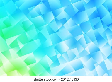 Light Blue, Green vector abstract mosaic background. Creative illustration in halftone style with triangles. Brand new design for your business.