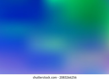 Color azul claro, patrón de bokeh abstracto vectorial verde. Ilustración abstracta colorida con gradiente. Nuevo diseño para su negocio.