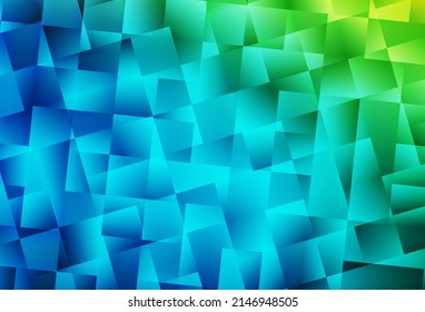 Light Blue, Green vector abstract mosaic pattern. A sample with polygonal shapes. Pattern for a brand book's backdrop.