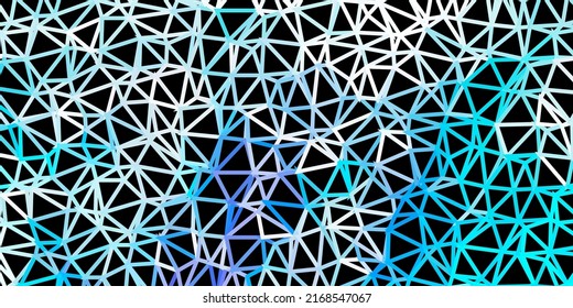 Light blue, green vector abstract triangle template. Smart illustration in facet style with abstract triangles. Background for web designers.
