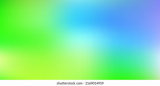 Hellblaues, grünes, abstraktes Vektorgrafik-unscharfes Muster. Farbige Illustration mit Farbverlauf-Stil im Halbtonstil. Hintergrund für Mobiltelefone.