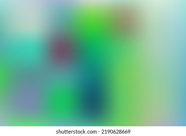 Light Blue, Green vector abstract blurred pattern. Colorful abstract illustration with gradient. Best blurred design for your business.