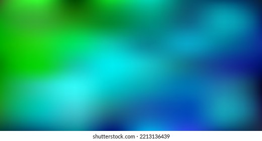 Light blue, green vector abstract blur background. Modern elegant blur illustration with gradient. Background for web designers.