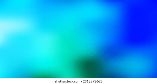 Hellblaues, grünes, abstraktes Vektorgrafik-unscharfes Muster. Abstrakte farbige Illustration mit unscharfem Farbverlauf. Ihr Geschäftszeichen.
