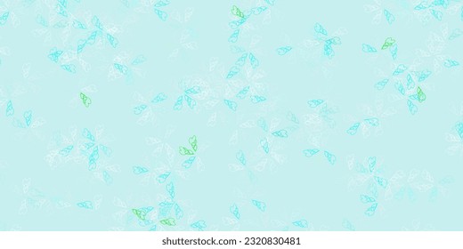 Azul claro, verde vectorial fondo abstracto con hojas. hojas sobre fondo abstracto borroso con gradiente. Mejor diseño para su negocio.