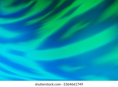 Hellblau, Grüne Vektorgrafik abstrakte helle Muster. Eine komplett neue farbige Illustration im unscharfen Stil. Hintergrund für ein Handy.