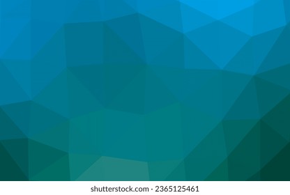 Light Blue, Green vector abstract polygonal texture. An elegant bright illustration with gradient. Template for your brand book.