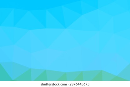 Light Blue, Green vector abstract mosaic backdrop. Colorful illustration in Origami style with gradient.  Completely new design for your business.