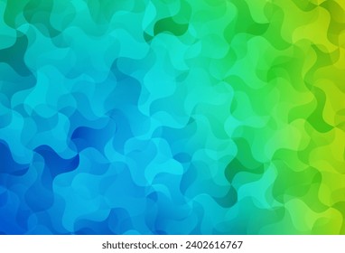 Azul claro, fondo de mosaico abstracto vector verde. Ilustración geométrica creativa en estilo Origami con gradiente. Patrón para el fondo de un libro de marca.