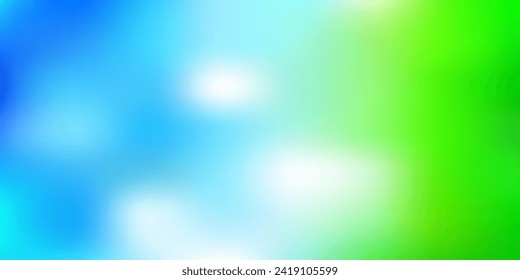 Light blue, green vector abstract blur background. Colorful illustration with gradient in halftone style. Best choice for your design.