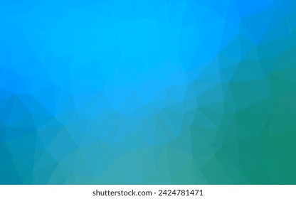 Light Blue, Green vector abstract mosaic background. Colorful abstract illustration with gradient. Template for a cell phone background.