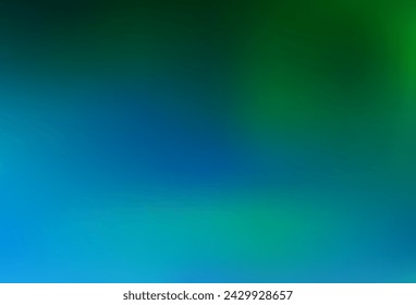 Light Blue, Green vector abstract background. A completely new color illustration in a bokeh style. Best blurred design for your business.