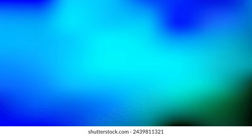 Hellblaues, grünes abstraktes Vektorunschärfe-Layout. Leuchtende bunte Unschärfe Illustration im abstrakten Stil. Intelligentes Muster für Websites.