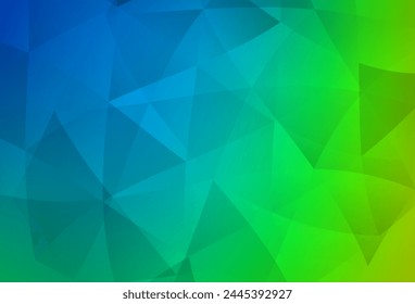 Light Blue, Green vector abstract mosaic background. Polygonal abstract illustration with gradient. Brand new design for your business.