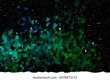 Light Blue, Green vector abstract mosaic backdrop. A sample with polygonal shapes. Completely new design for your business.